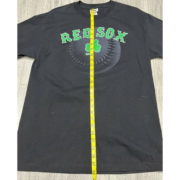 Boston Red Sox 07 Clover Black Short Sleeve Shirt - MLB Lee Sport - Size Large - Picture 7 of 8